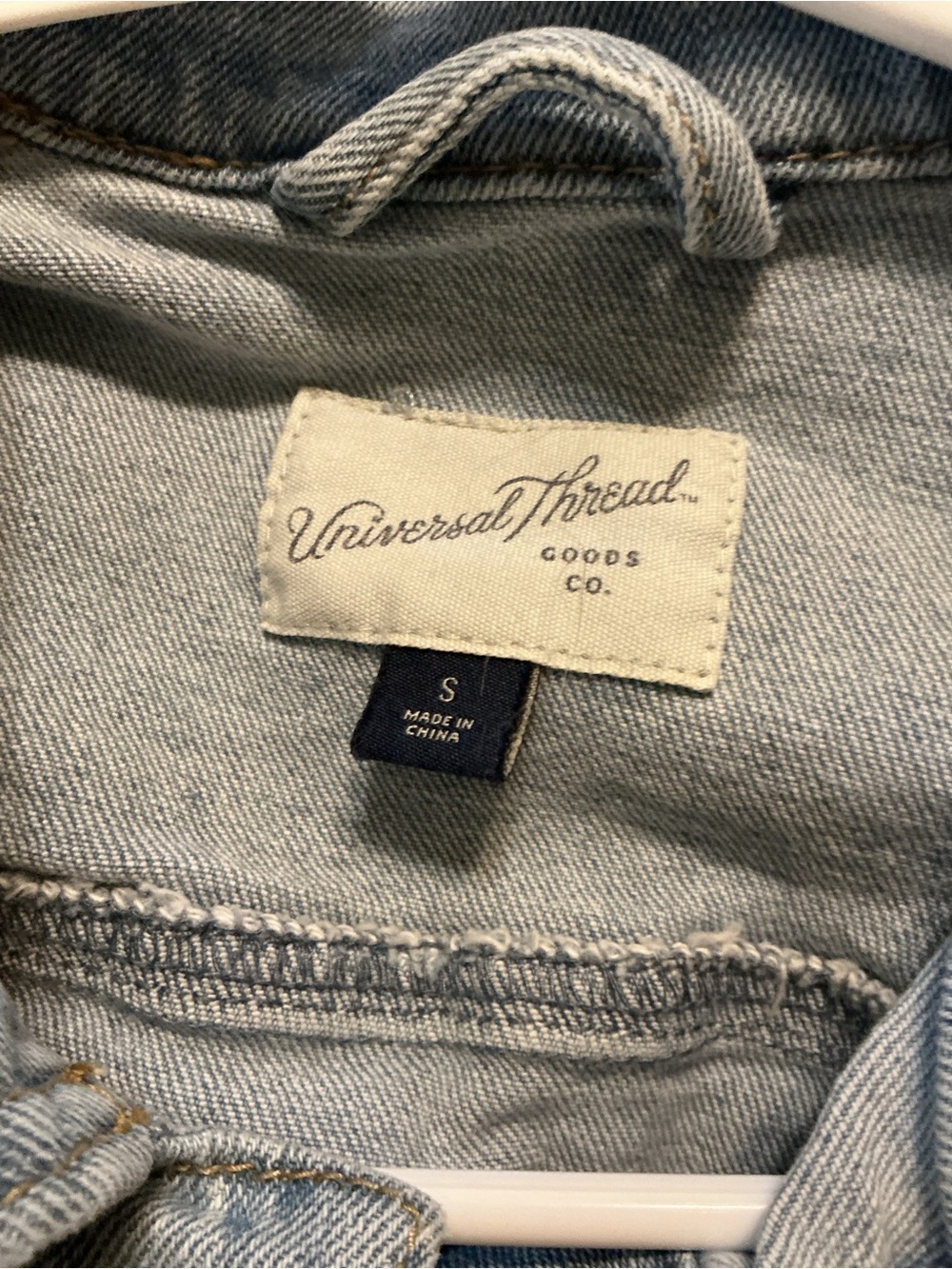 Universal Thread Light Grey-Blue Denim Jacket - Picture 3 of 4